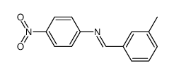 Benzenamine,N-[(3-methylphenyl)methylene]-4-nitro- Structure