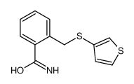 2-(thiophen-3-ylsulfanylmethyl)benzamide结构式