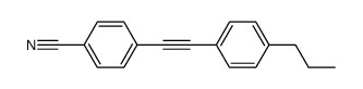 4-(4-Propyl-phenylethynyl)-benzonitrile结构式