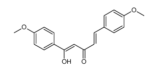 1-hydroxy-1,5-bis(4-methoxyphenyl)penta-1,4-dien-3-one Structure