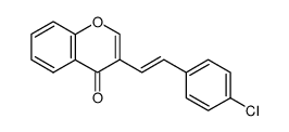 (E)-3-(4-chlorostyryl)-4H-chromen-4-one结构式