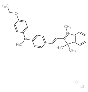 4-ethoxy-N-methyl-N-[4-[(E)-2-(1,3,3-trimethylindol-2-yl)ethenyl]phenyl]aniline structure
