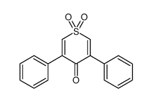 1,1-dioxo-3,5-diphenylthiopyran-4-one Structure