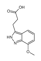 3-(7-METHOXY-1H-INDAZOL-3-YL)PROPANOIC ACID结构式