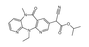 isopropyl 2-cyano-2-(11-ethyl-5-methyl-6-oxo-6,11-dihydro-5H-dipyrido[3,2-b:2',3'-e][1,4]diazepin-8-yl)acetate Structure