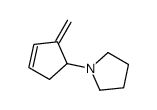 1-(2-methylidenecyclopent-3-en-1-yl)pyrrolidine Structure