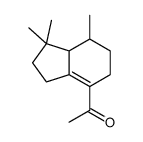 1-(1,1,7-trimethyl-2,3,5,6,7,7a-hexahydroinden-4-yl)ethanone Structure