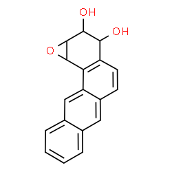 3,4-dihydroxy-1,2-epoxy-1,2,3,4-tetrahydrobenz(a)anthracene structure