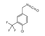 1-chloro-4-(isocyanatomethyl)-2-(trifluoromethyl)benzene结构式