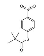 S-(4-nitrophenyl) 2,2-dimethylpropanethioate Structure