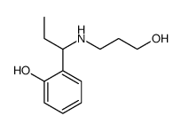 2-[1-(3-hydroxypropylamino)propyl]phenol structure