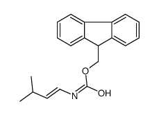 9H-fluoren-9-ylmethyl N-(3-methylbut-1-enyl)carbamate Structure