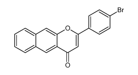 2-(4-bromophenyl)benzo[g]chromen-4-one Structure