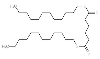 Hexanedi(dithioic)acid, 1,6-didodecyl ester Structure