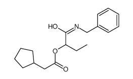 [1-(benzylamino)-1-oxobutan-2-yl] 2-cyclopentylacetate Structure