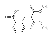 Propanedioic acid,2-[(2-nitrophenyl)methylene]-, 1,3-dimethyl ester结构式