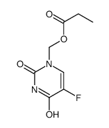 (5-fluoro-2,4-dioxopyrimidin-1-yl)methyl propanoate Structure