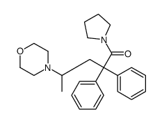 4-morpholin-4-yl-2,2-diphenyl-1-pyrrolidin-1-ylpentan-1-one结构式