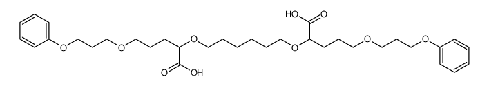 2-[6-[1-carboxy-4-(3-phenoxypropoxy)butoxy]hexoxy]-5-(3-phenoxypropoxy)pentanoic acid Structure