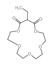 1,4,7,10,13-Pentaoxacyclohexadecane-14,16-dione,15-ethyl-结构式