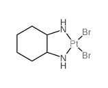 (2-azanidylcyclohexyl)azanide; dibromoplatinum结构式