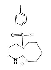 1,5-Diaza-1-(p-tolylsulfonyl)cycloundecan-6-one Structure