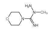 4-Morpholinecarboximidicacid,N-methyl-,hydrazide(9CI)结构式