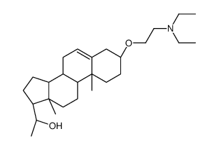 Diethylaminoethoxy-3-beta-hydroxy-20-beta-pregnene-5结构式