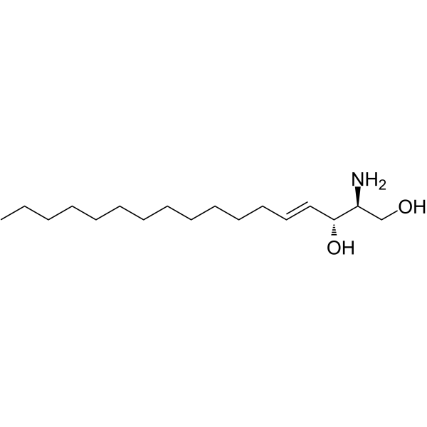 (2S,3R,4E)-2-Amino-4-heptadecene-1,3-diol Structure