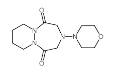 3-morpholin-4-yl-2,4,7,8,9,10-hexahydropyridazino[1,2-a][1,2,5]triazepine-1,5-dione结构式