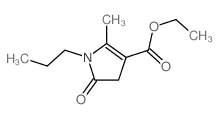 ethyl 2-methyl-5-oxo-1-propyl-4H-pyrrole-3-carboxylate Structure