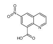 6-Nitro-8-quinolinecarboxylic acid structure