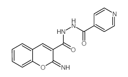 N-(2-iminochromene-3-carbonyl)pyridine-4-carbohydrazide Structure