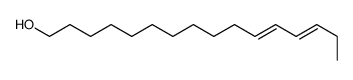 (11Z,13Z)-11,13-Hexadecadien-1-ol结构式