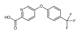 5-[4-(trifluoromethyl)phenoxy]pyridine-2-carboxylic acid结构式