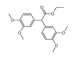 bis-(3,4-dimethoxy-phenyl)-acetic acid ethyl ester结构式
