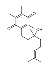 2-(3-hydroxy-3,7-dimethyloct-6-enyl)-3,5,6-trimethylcyclohexa-2,5-diene-1,4-dione Structure