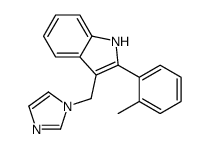 3-(imidazol-1-ylmethyl)-2-(2-methylphenyl)-1H-indole Structure