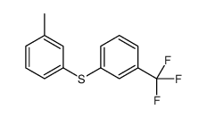 1-methyl-3-[3-(trifluoromethyl)phenyl]sulfanylbenzene结构式