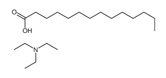 N,N-diethylethanamine,tetradecanoic acid Structure