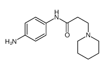 N-(4-aminophenyl)-3-piperidin-1-ylpropanamide Structure