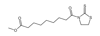 3-[8-(Methoxycarbonyl)-1-oxooctyl]-2-thiazolidinethione结构式