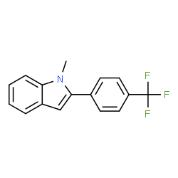 2-(4-(trifluoromethyl)phenyl)-1-methyl-1H-indole结构式