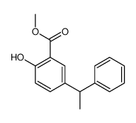 5-(1-Phenylethyl)salicylic acid methyl ester结构式