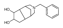 1,5-Methanocyclopent[d]azepine-6,7-diol, decahydro-3-(phenylmethyl)结构式