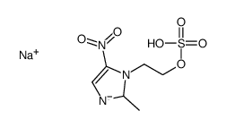 sodium,2-(2-methyl-5-nitro-2H-imidazol-3-id-1-yl)ethyl hydrogen sulfate结构式