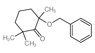 2,2,6-trimethyl-6-phenylmethoxy-cyclohexan-1-one Structure