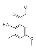 Ethanone, 1-(2-amino-5-methoxy-3-methylphenyl)-2-chloro- (9CI)结构式