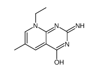 Pyrido[2,3-d]pyrimidin-4(8H)-one, 2-amino-8-ethyl-6-methyl- (9CI) structure
