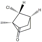 (1R,4S,7-syn)-7-Chloro-1-methylbicyclo[2.2.1]heptan-2-one Structure